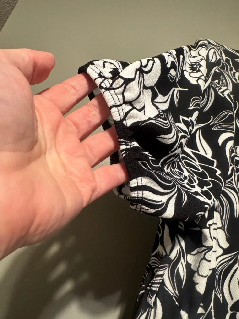 Black White Floral Maxi Dress 3XL | Breezy Boho Summer Frock - Picture 5 of 11